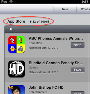 �O����(y��ng)���̵ꔵ(sh��)��(j��)�@ʾ��iPad��(y��ng)���ѽ�(j��ng)ͻ��1�f��(g��)